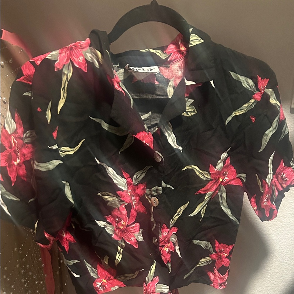Floral Button-Up Shirt